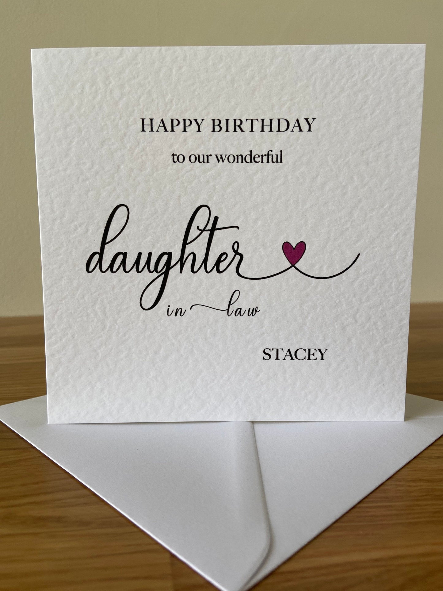 Personalised Daughter-in-law Birthday Card