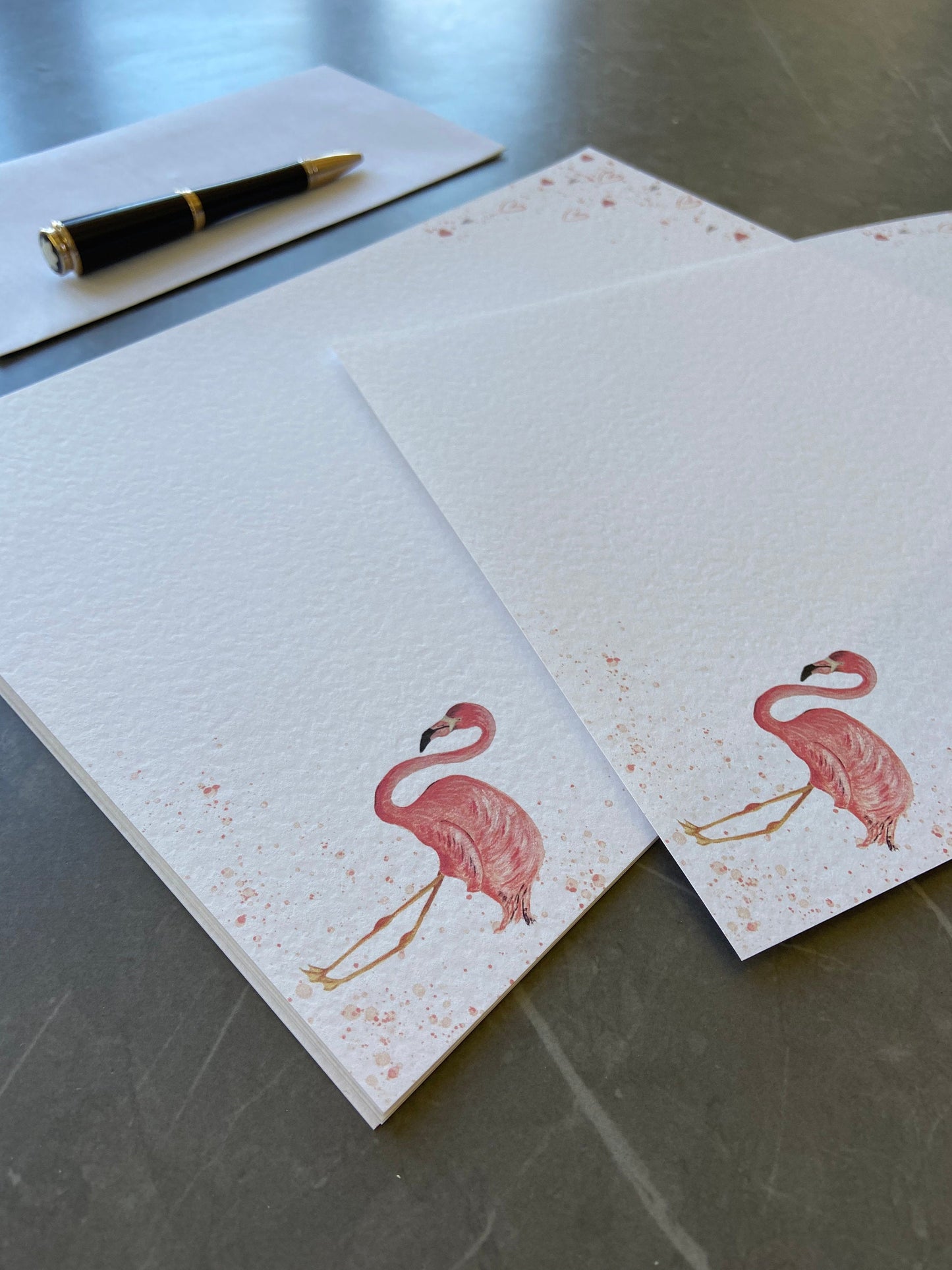 A4 Flamingo Writing Paper