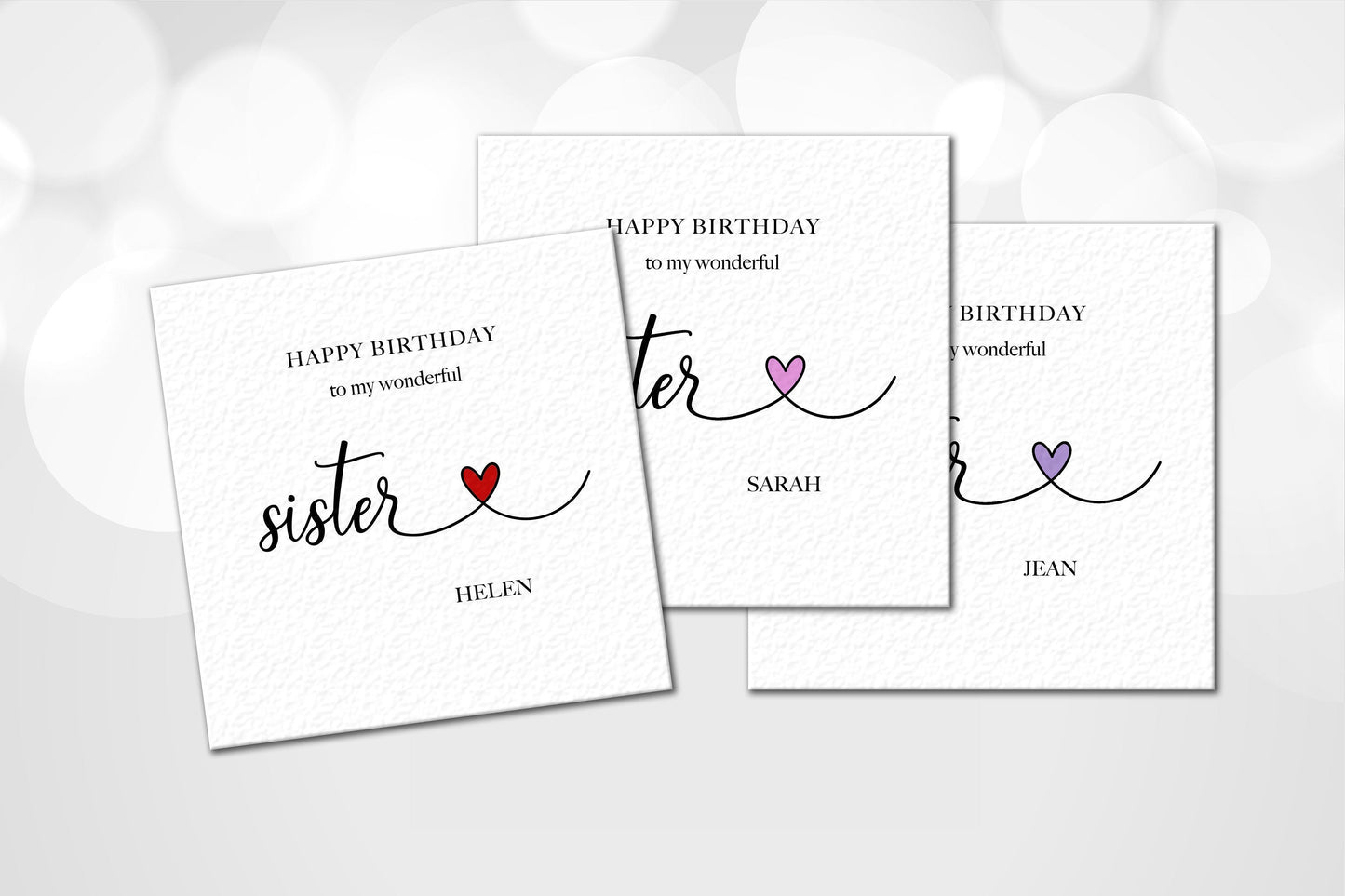 Personalised Sister Birthday Card