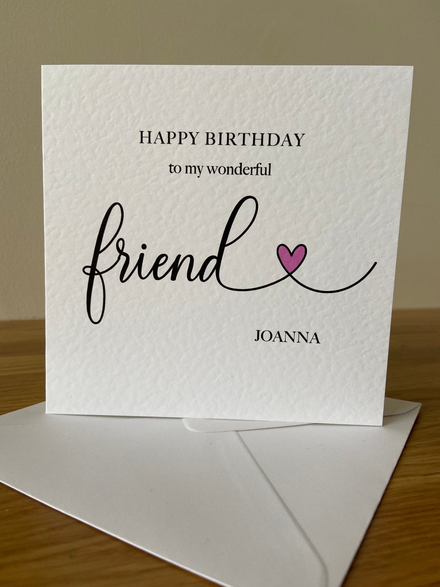 Personalised Friend Birthday Card
