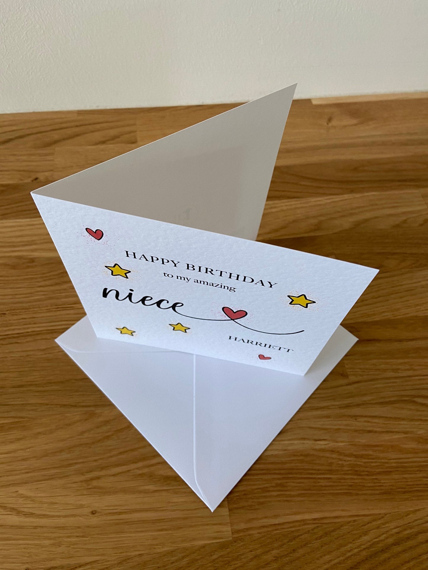 Personalised Niece Birthday Card