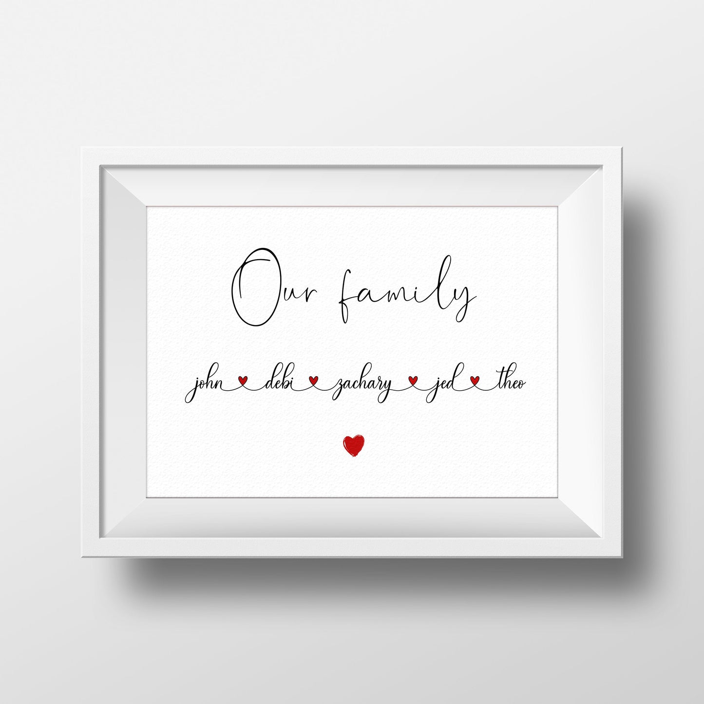 Personalised Family Print