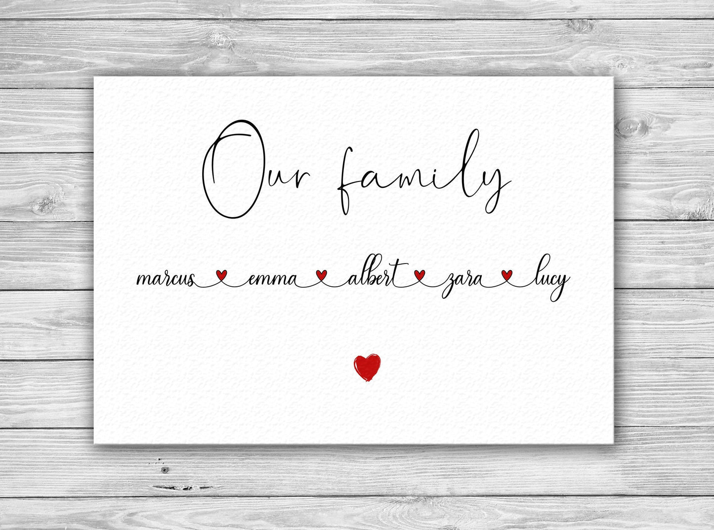 Personalised Family Print