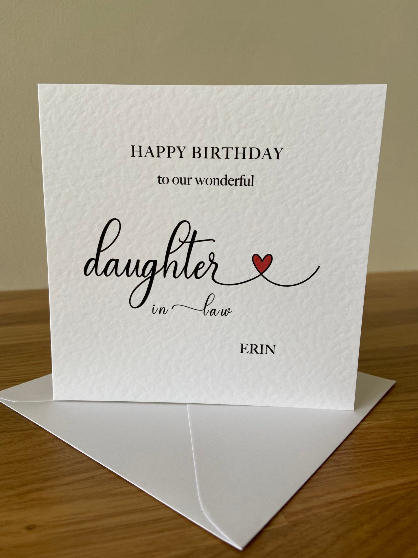 Personalised Daughter-in-law Birthday Card