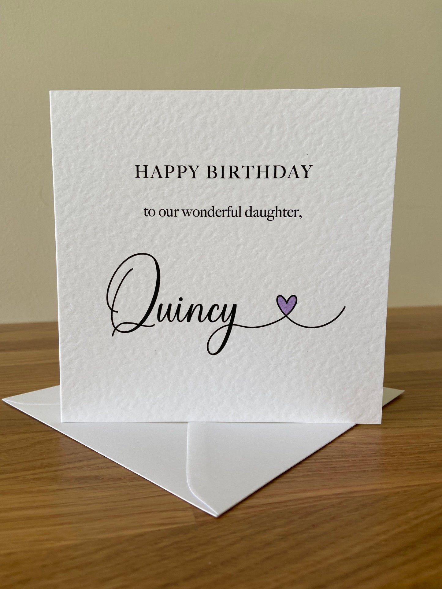 Personalised Daughter Birthday Card