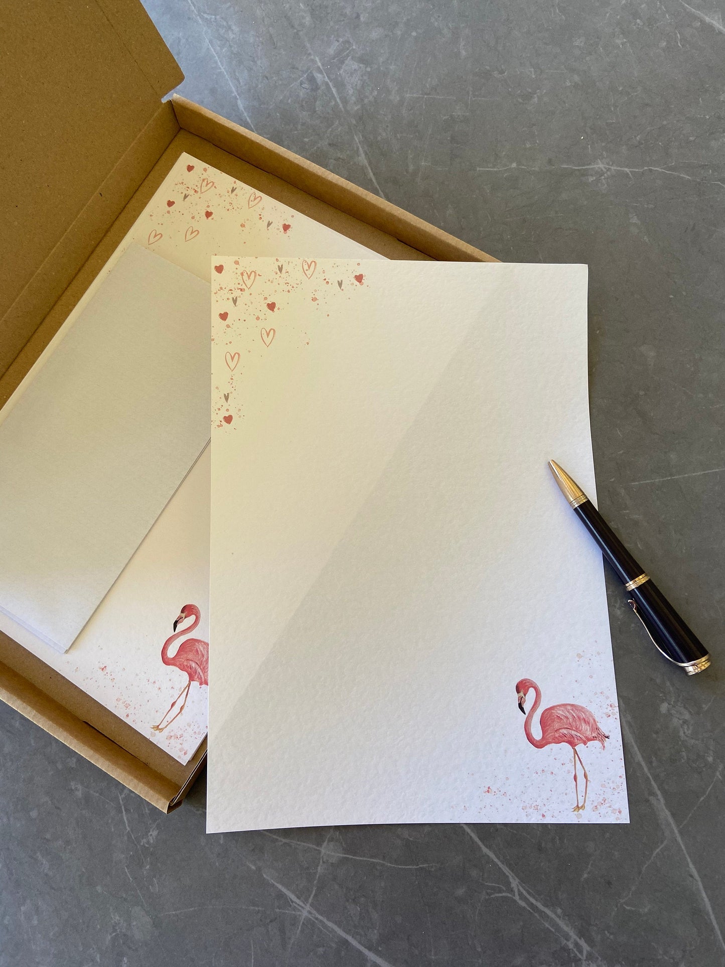 A4 Flamingo Writing Paper