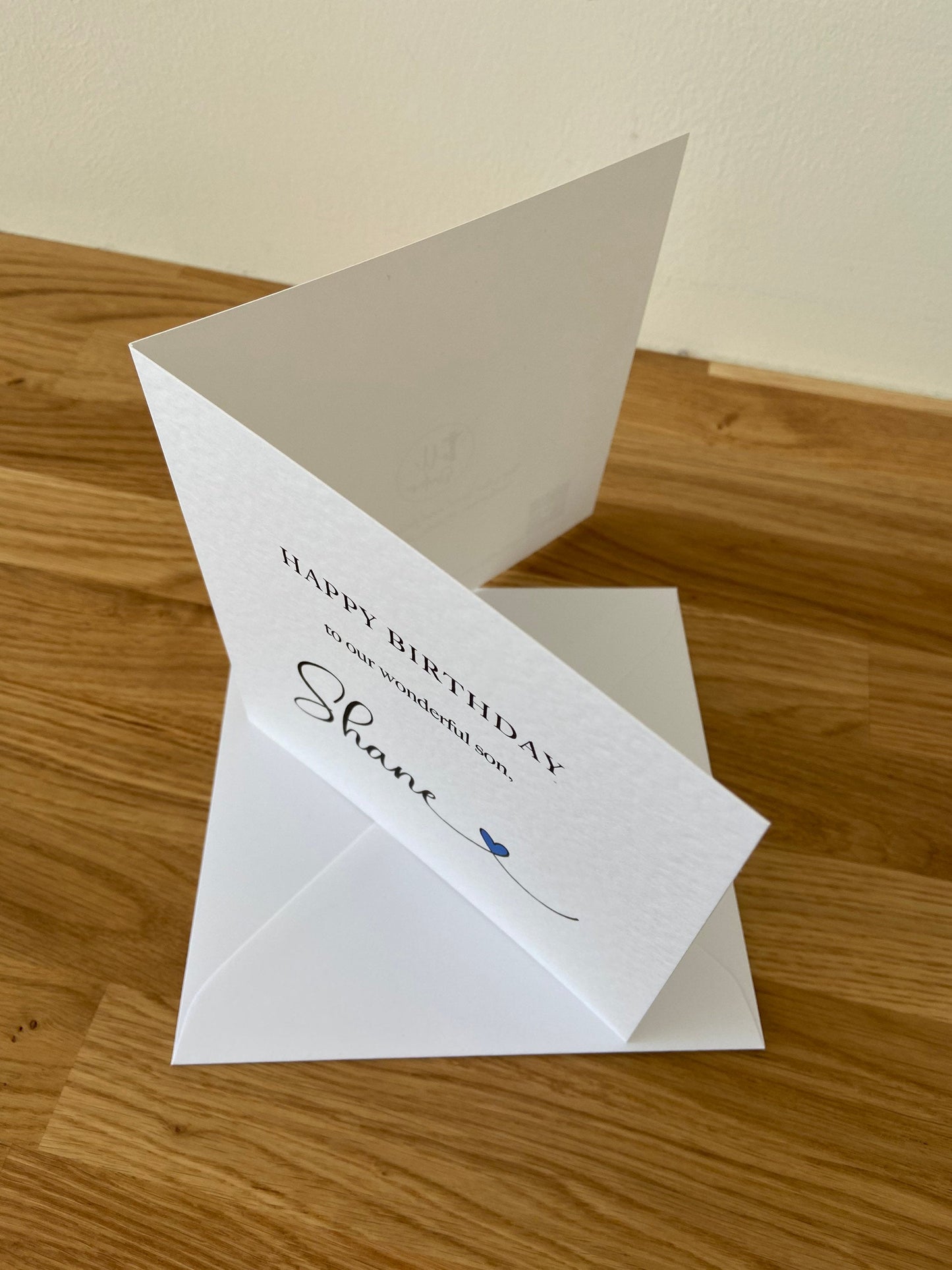 Personalised Son Birthday Card