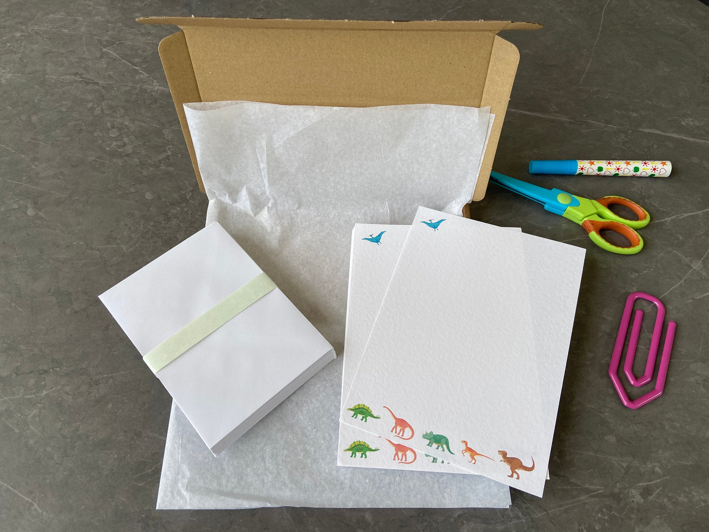 Dinosaur Writing Paper Set