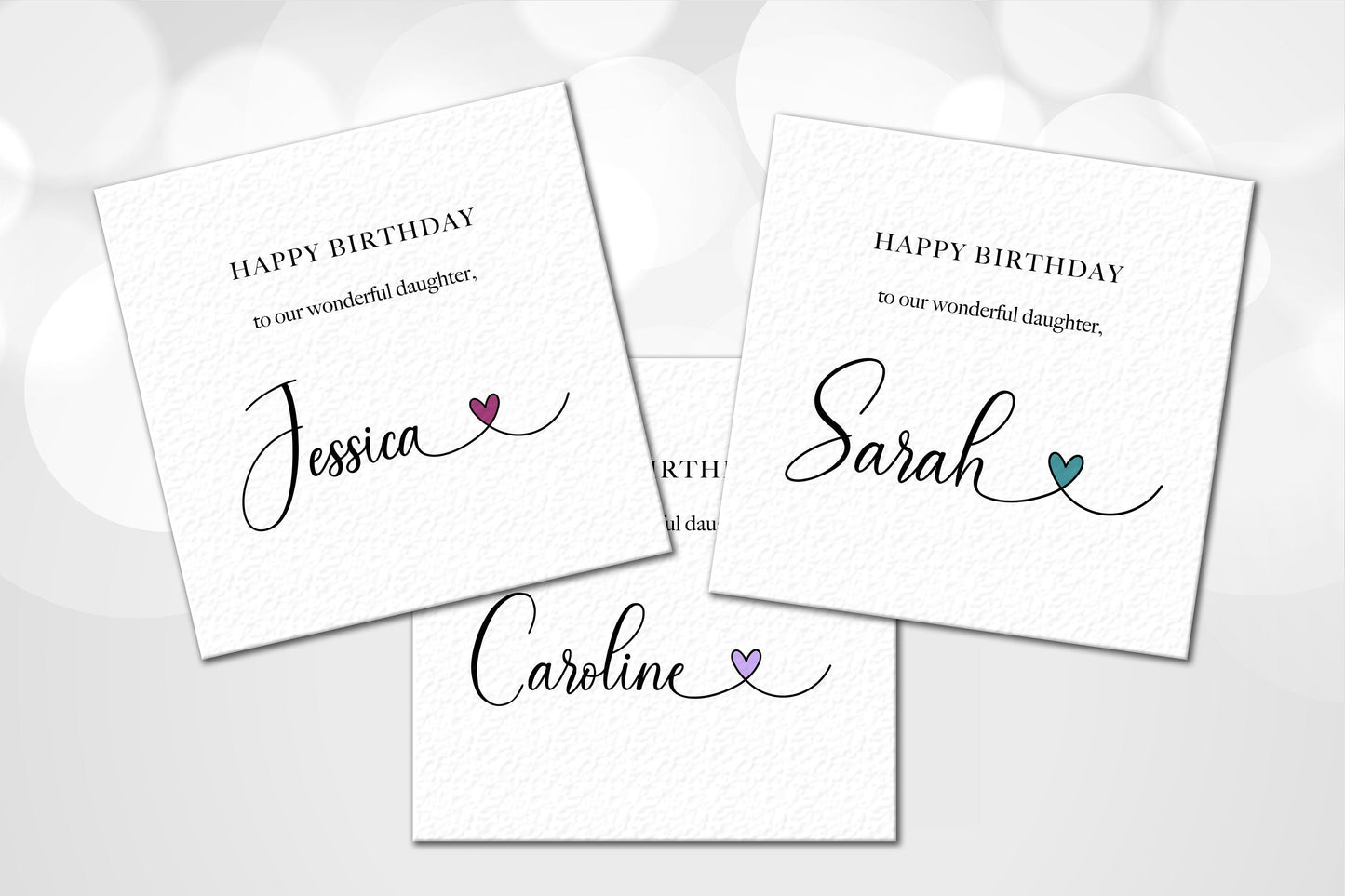 Personalised Daughter Birthday Card