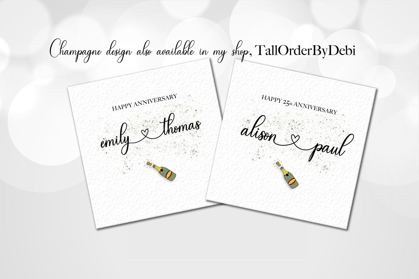 Personalised Anniversary Card