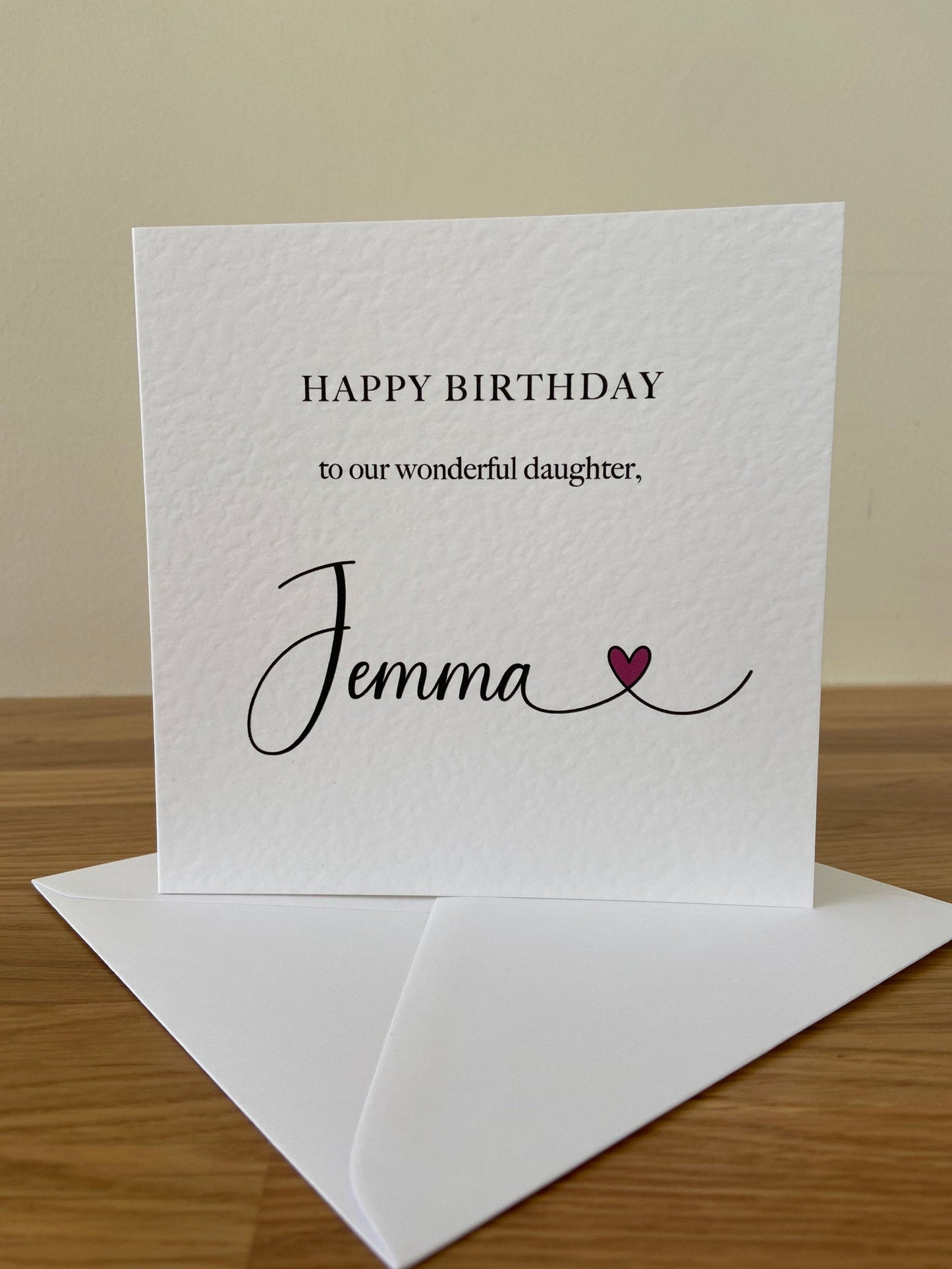 Personalised Daughter Birthday Card