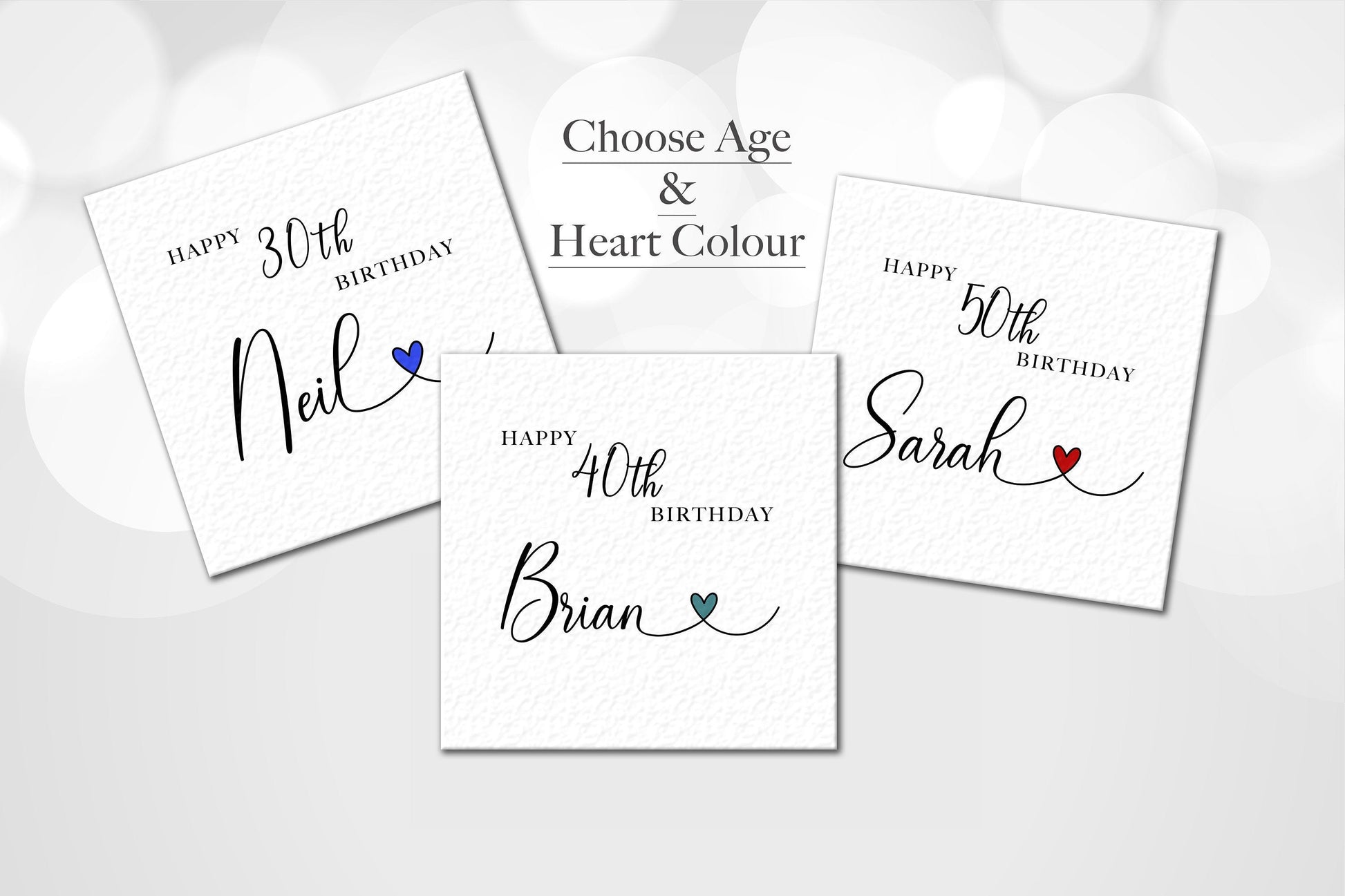 40th 50th 60th birthday card