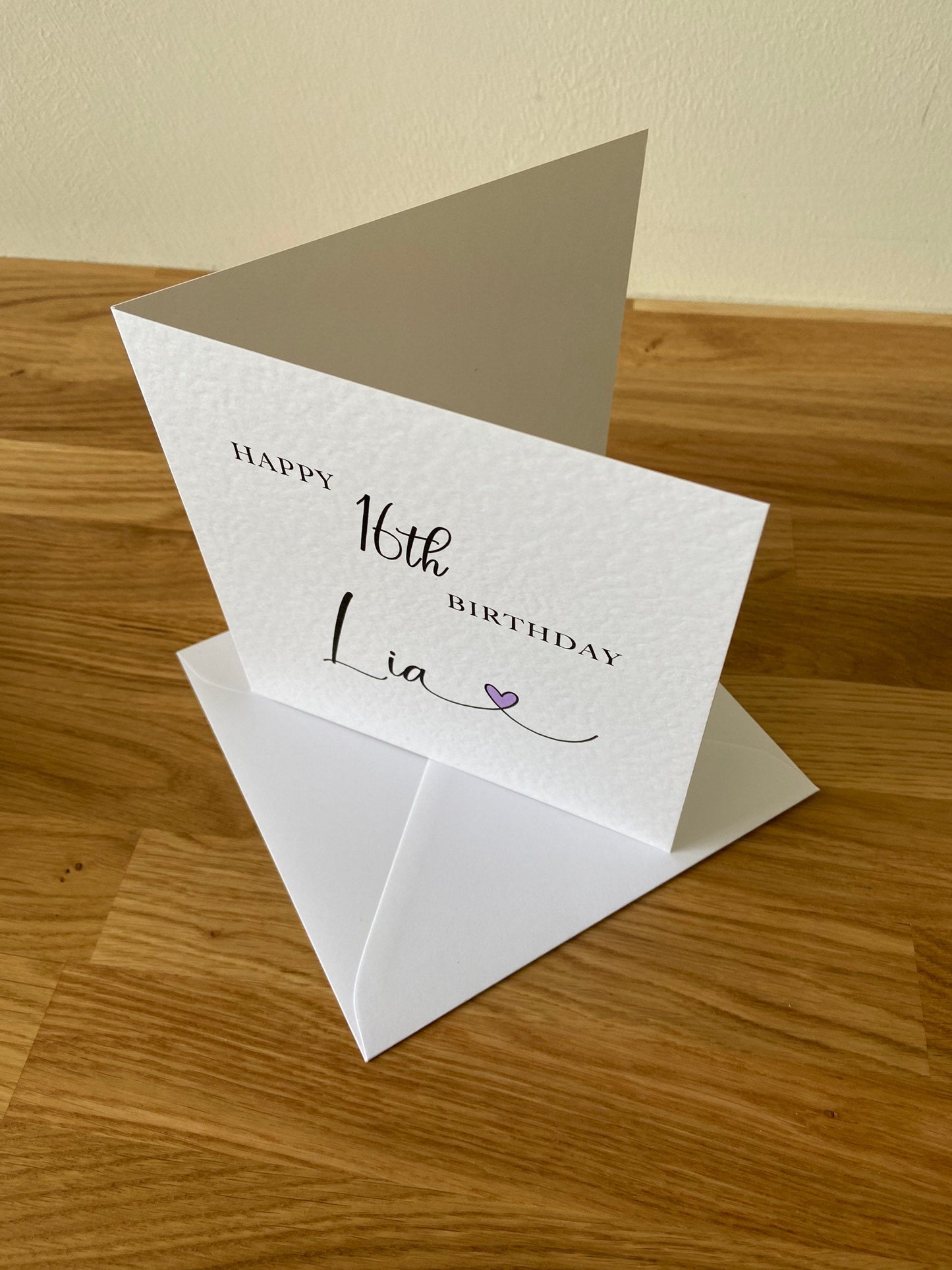 16th, 18th, 21st or any age Personalised Birthday Card