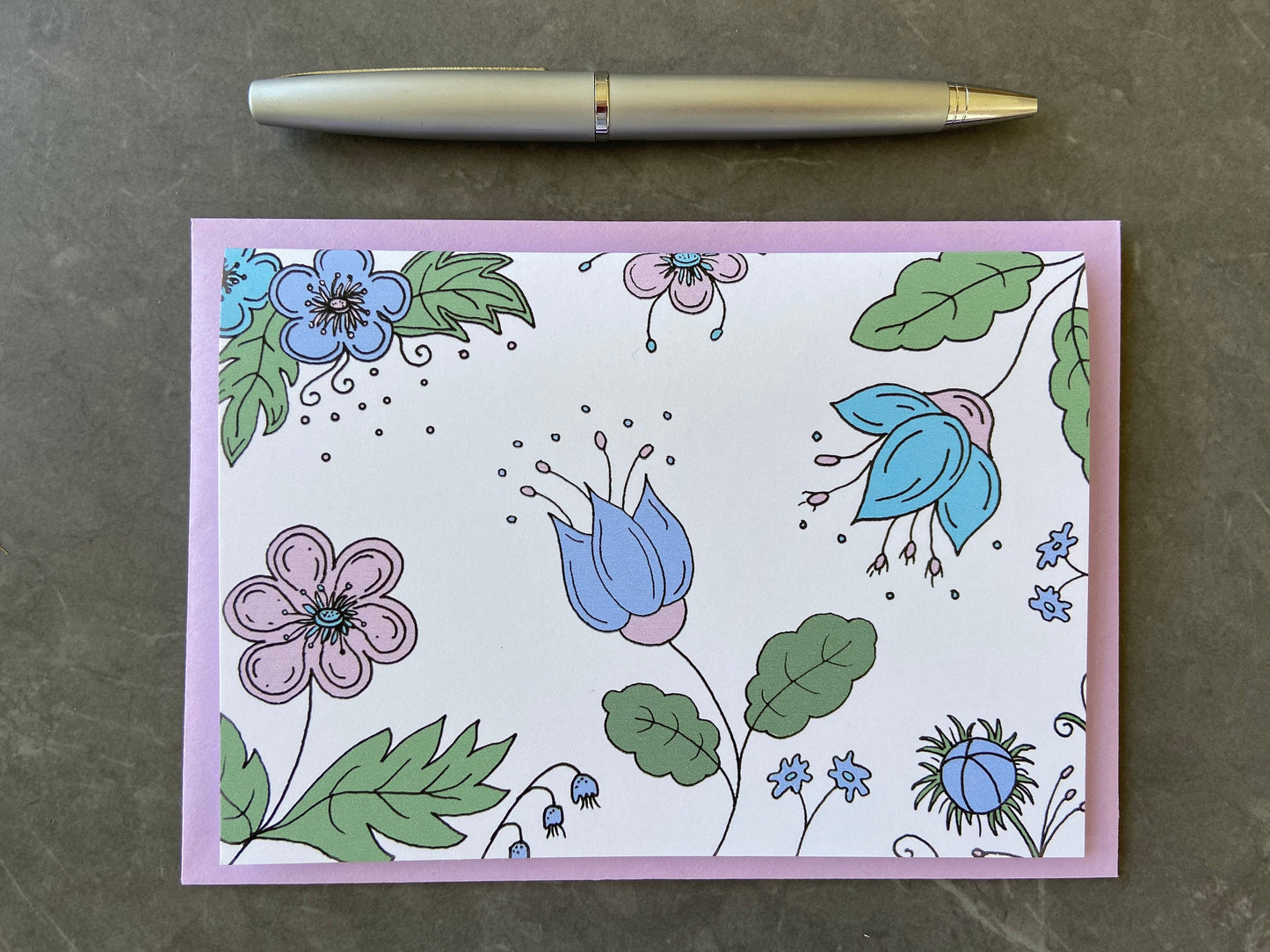 Lilac Botanical Note Cards