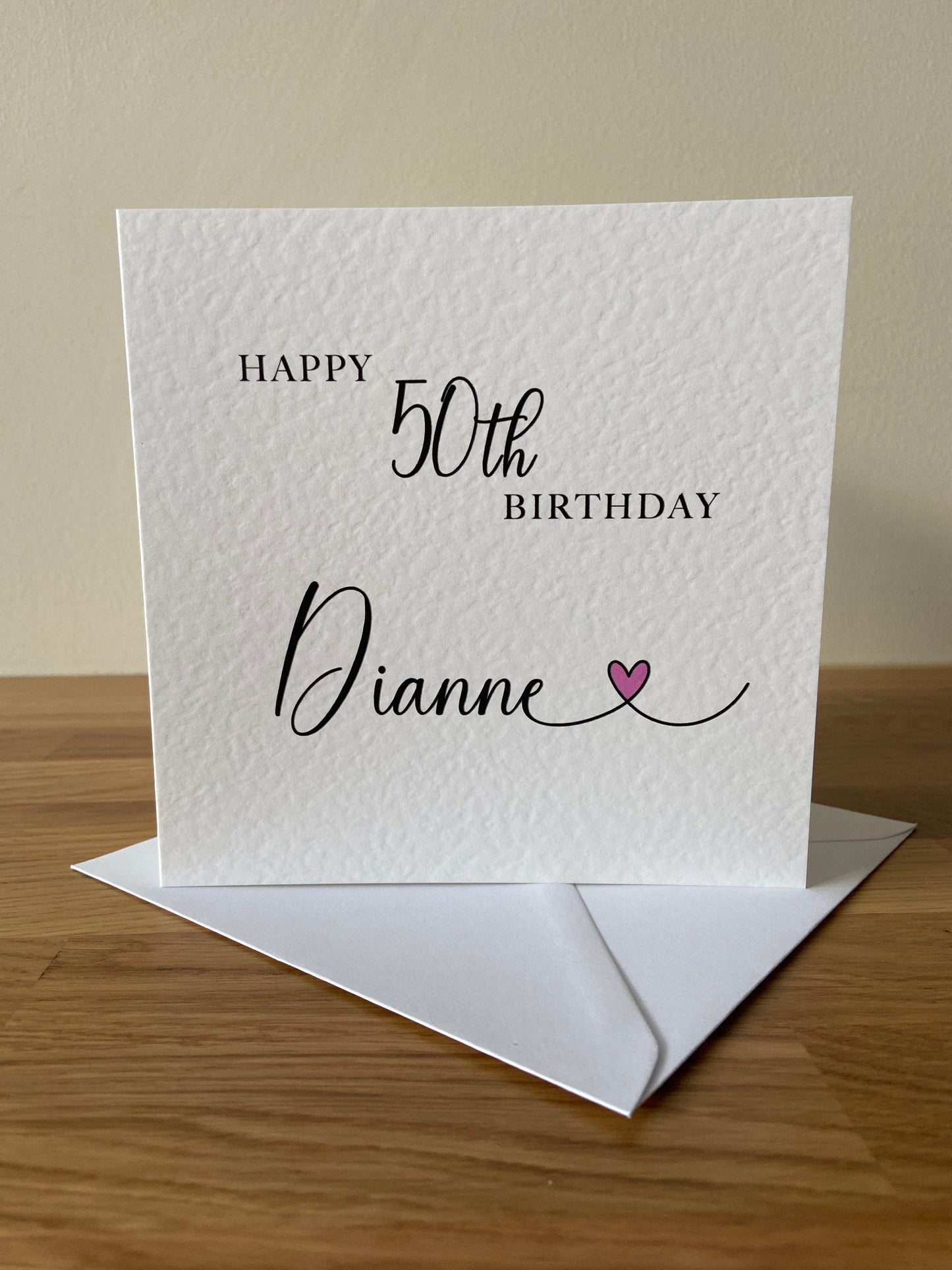 personalised 50th birthday card