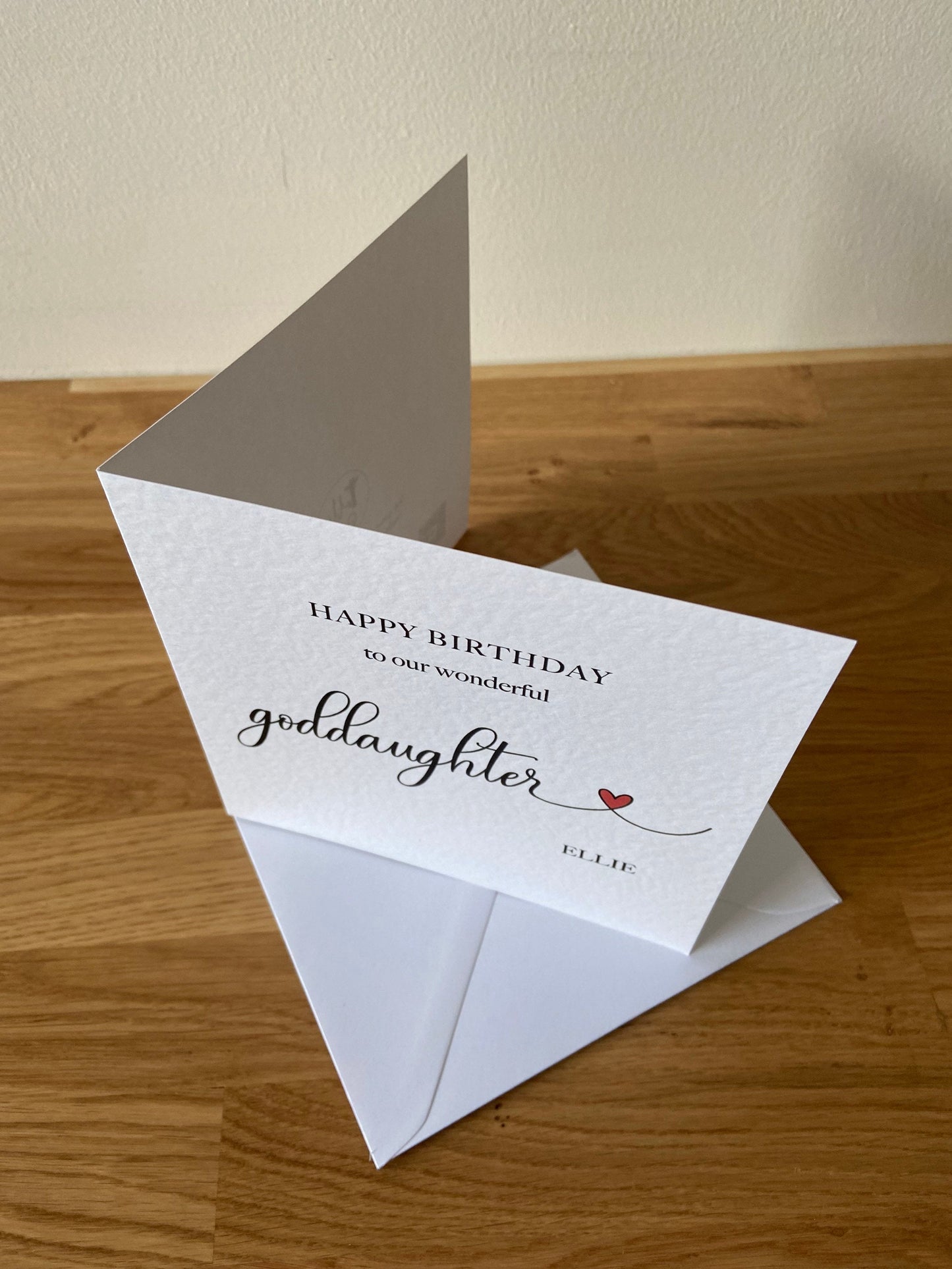 Personalised Goddaughter Birthday Card