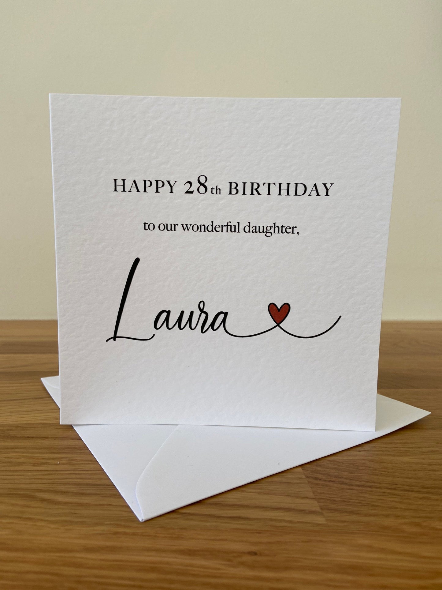 Personalised Daughter Birthday Card