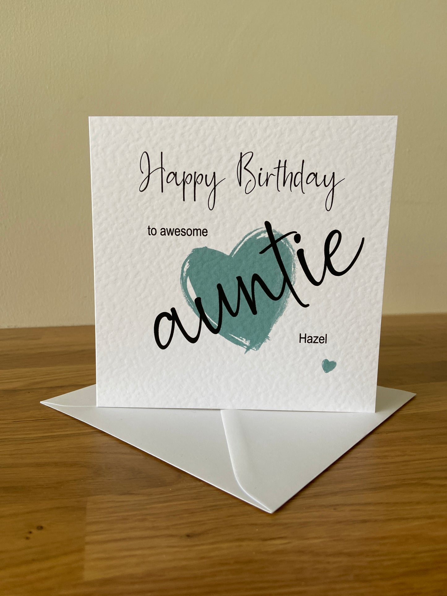 Personalised Auntie Birthday Card