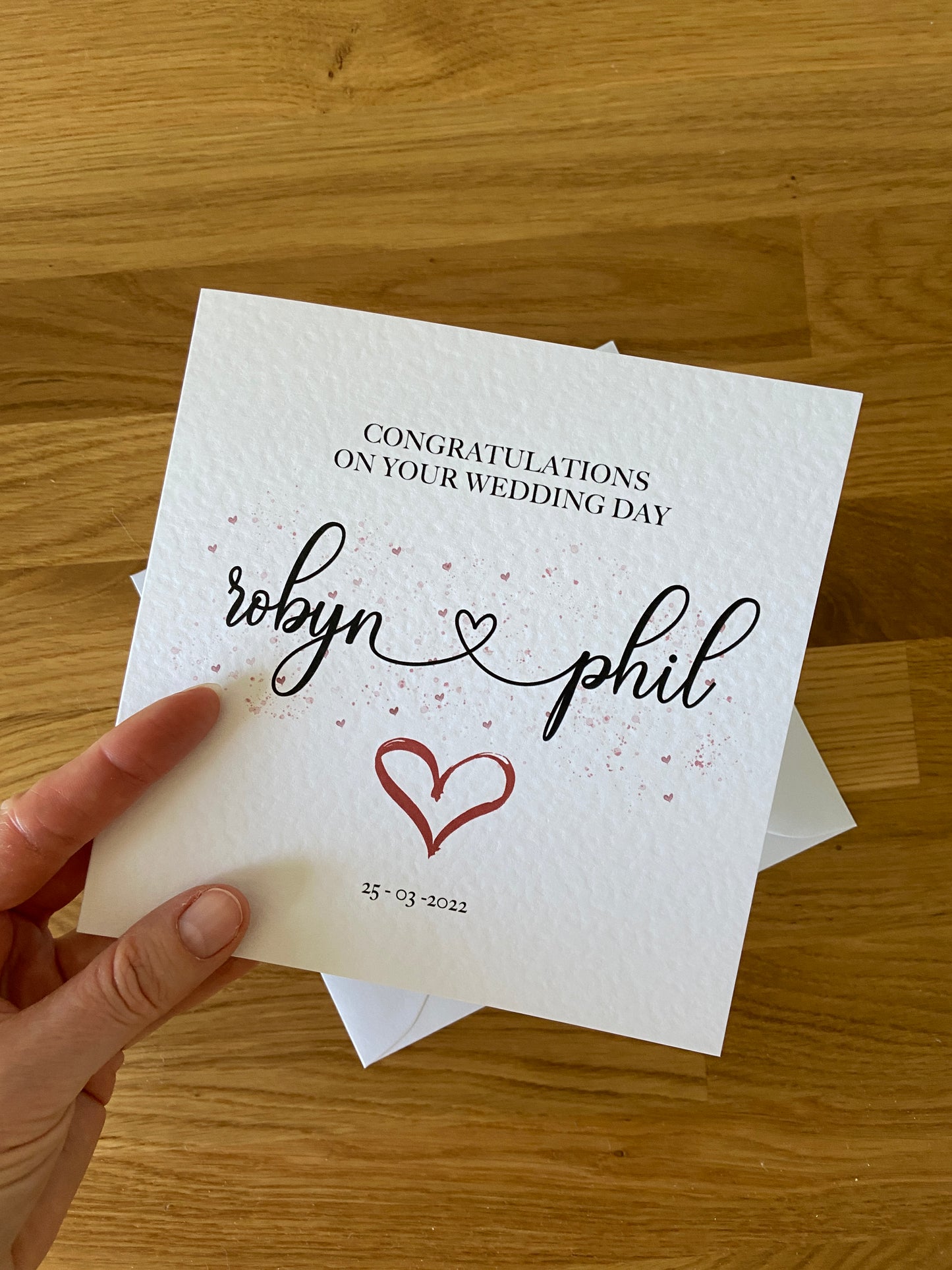 Personalised Wedding Card