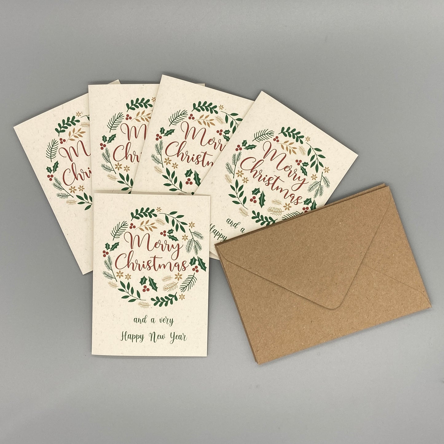 Recycled Christmas Card Set