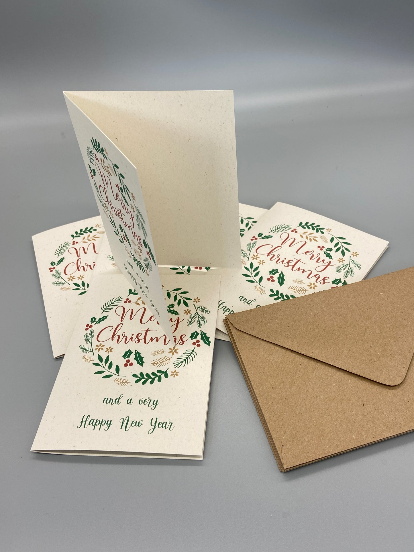 Recycled Christmas Card Set