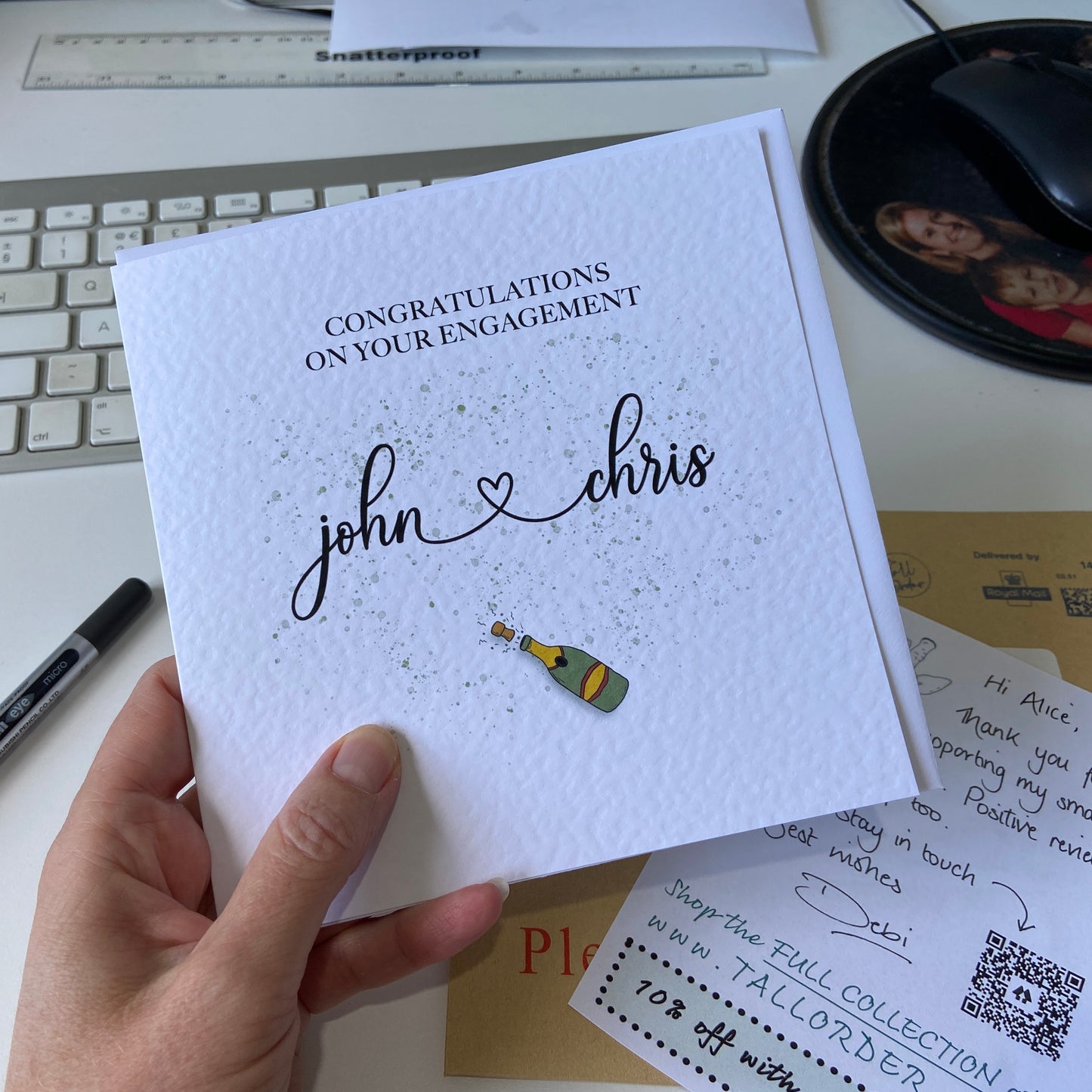 Personalised Engagement Card