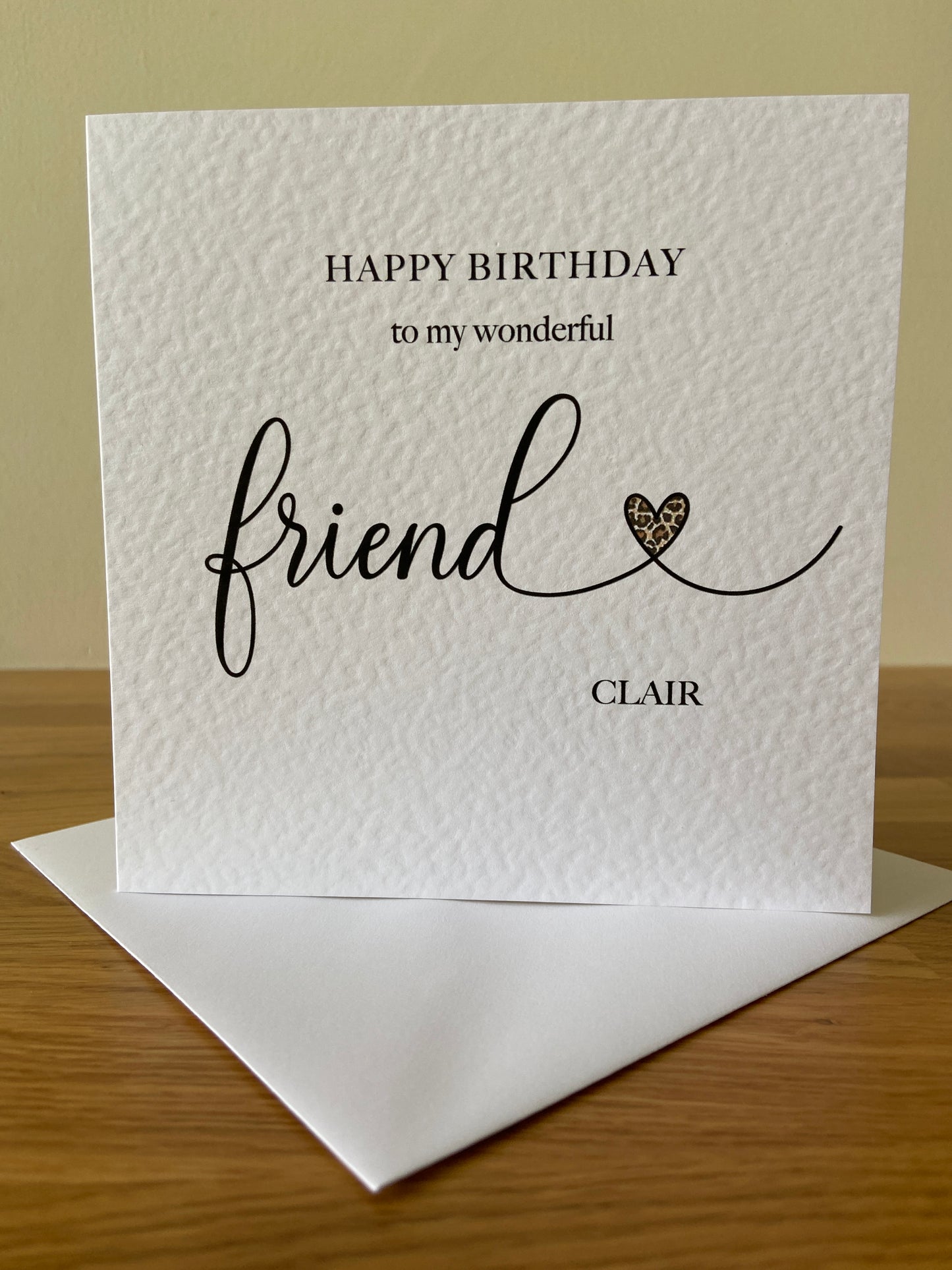 Personalised Friend Birthday Card