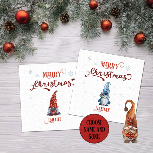Personalised Gonk Christmas Card