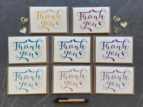 Thank You Note Card Set