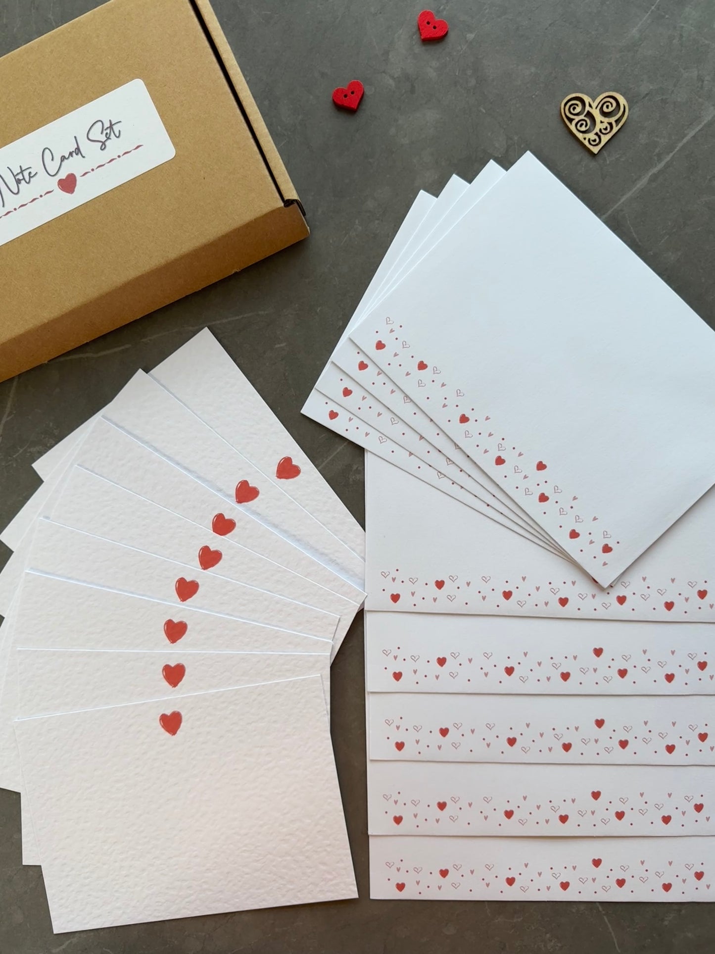 Love Heart Note Cards
