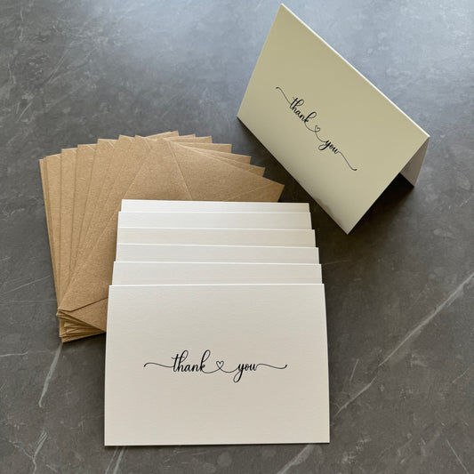 Minimalist Thank You Note Cards