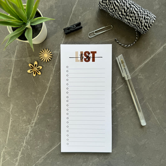 To do list note pad with lines and bullets.  Neutral design