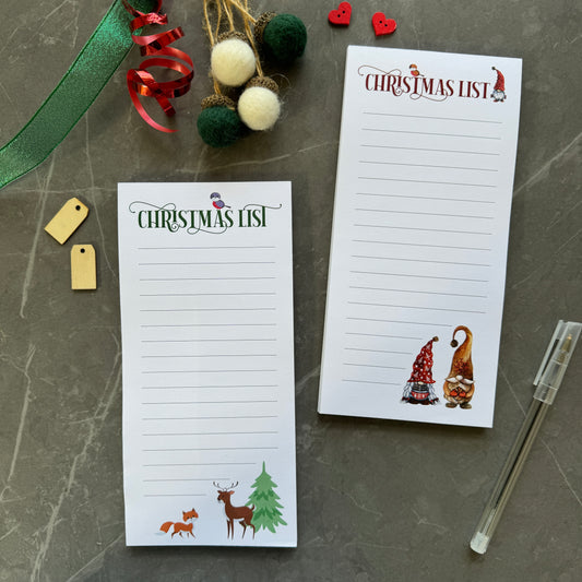 Christmas List Pad