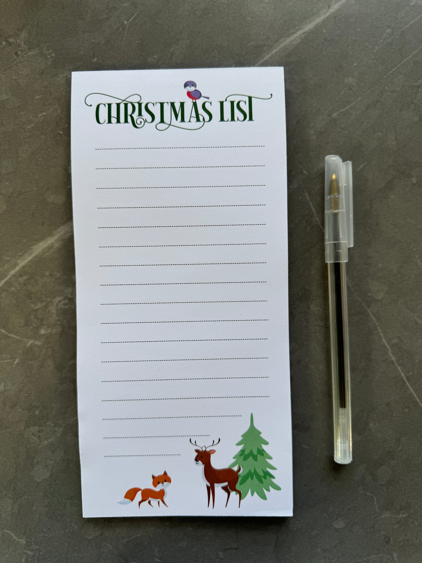 Christmas List Pad