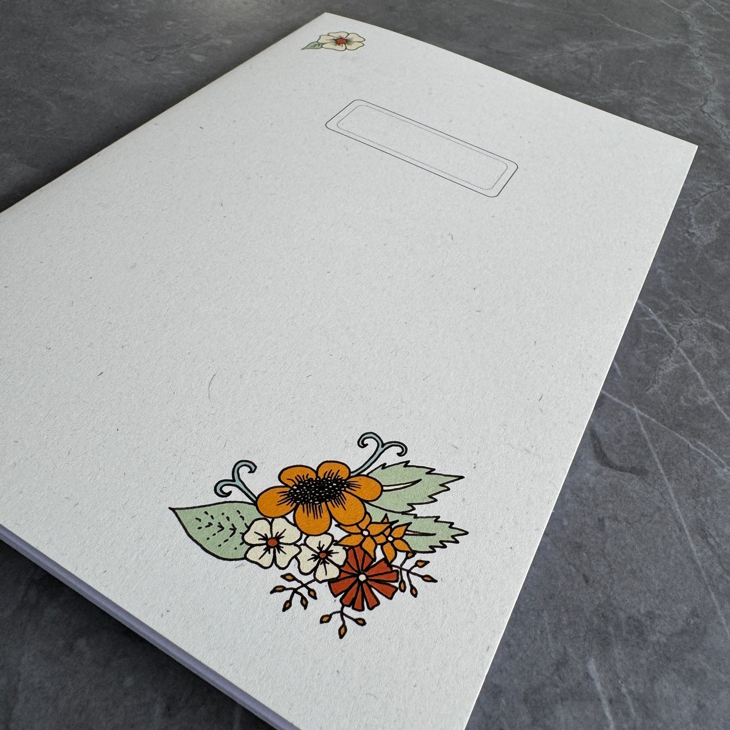 Floral note books in Orange