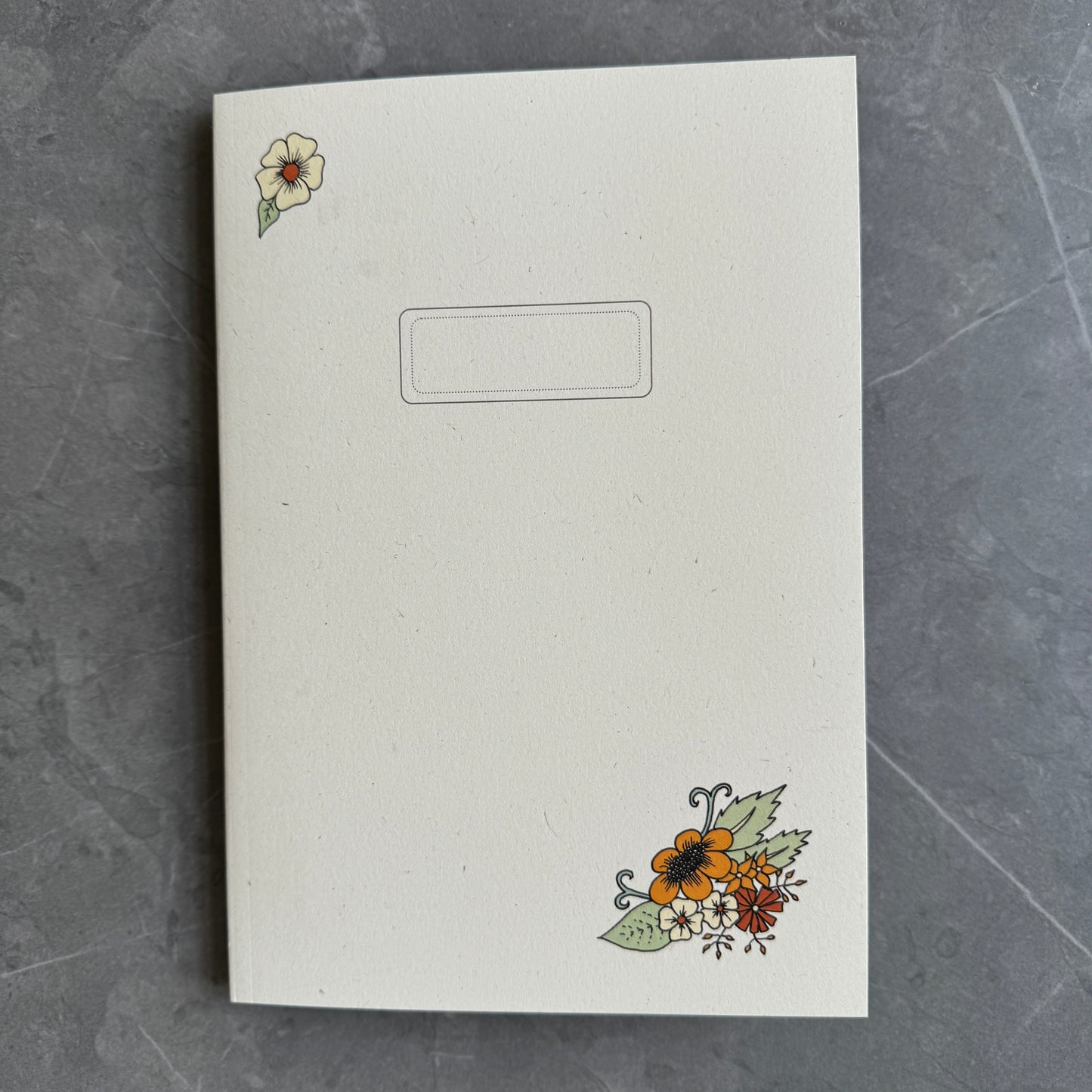 Floral note books in Orange