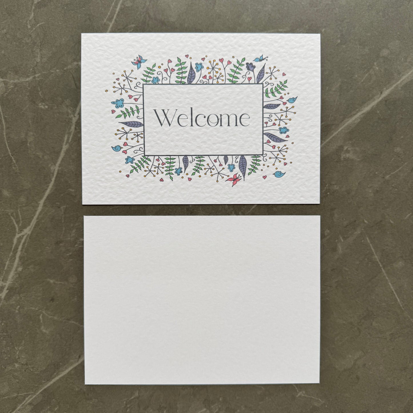 Welcome Note Cards