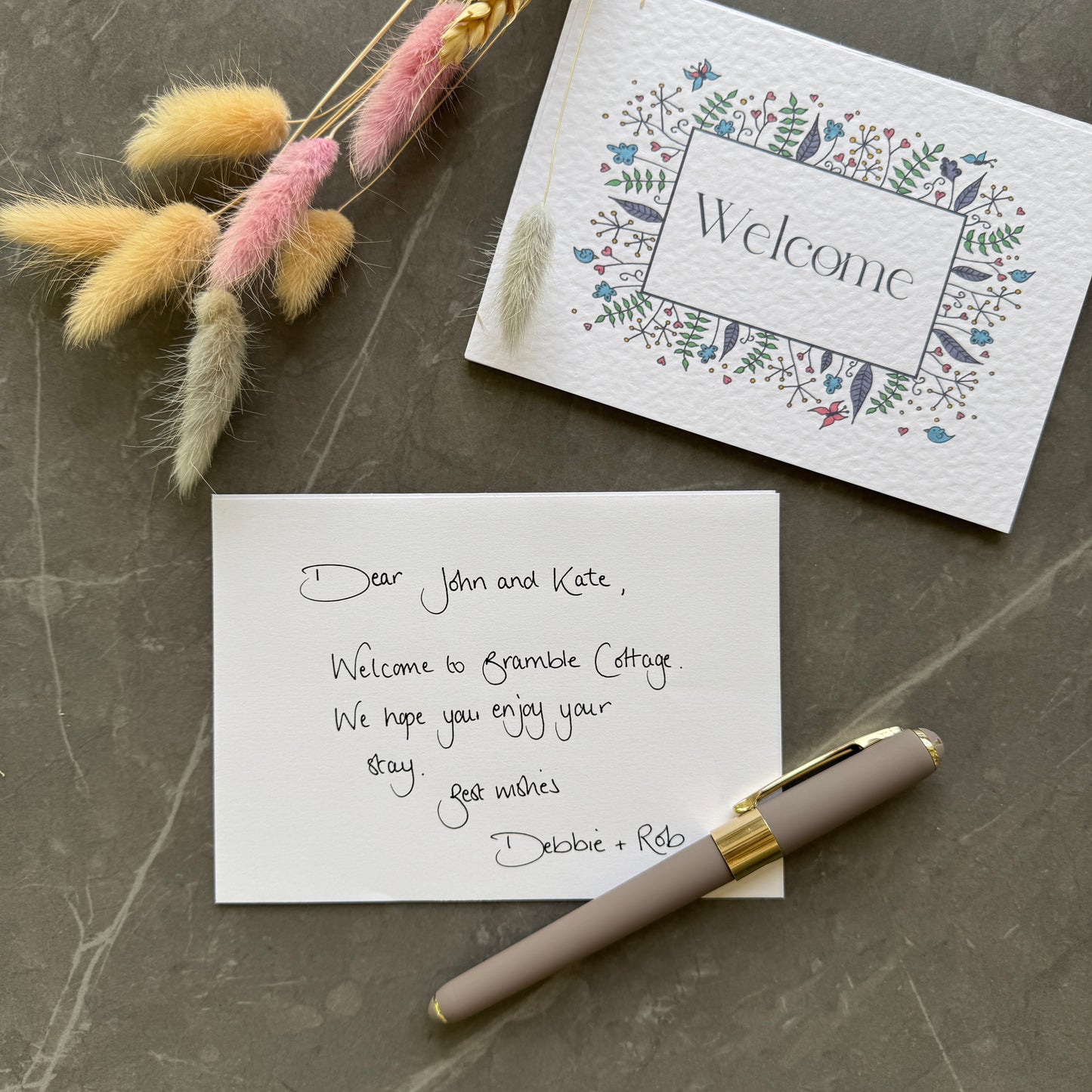 Welcome Note Cards