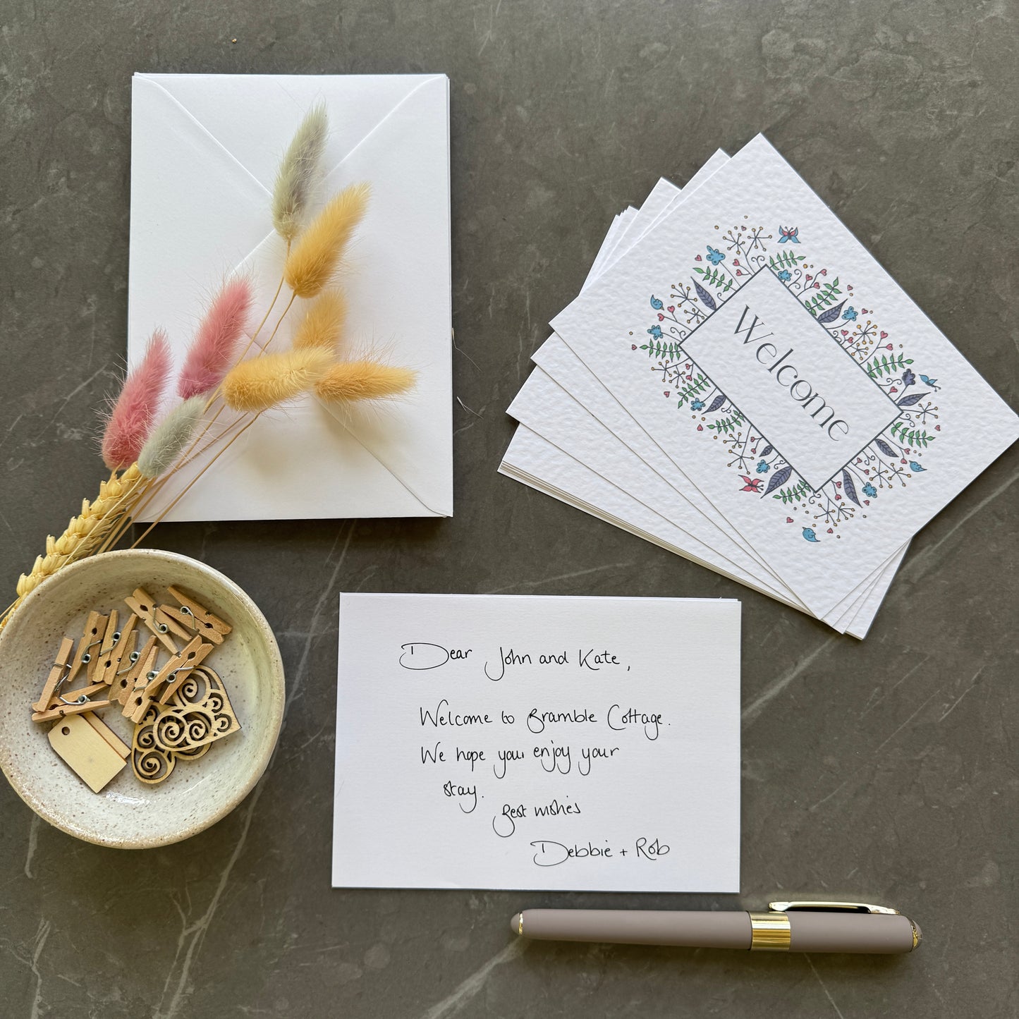 Welcome Note Cards