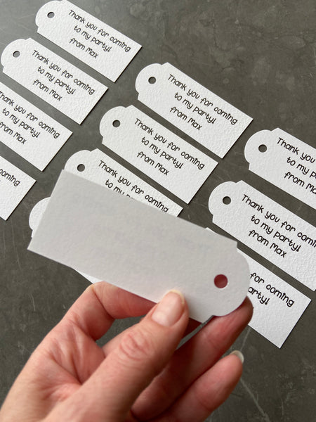 Thank you for coming to my party Tags