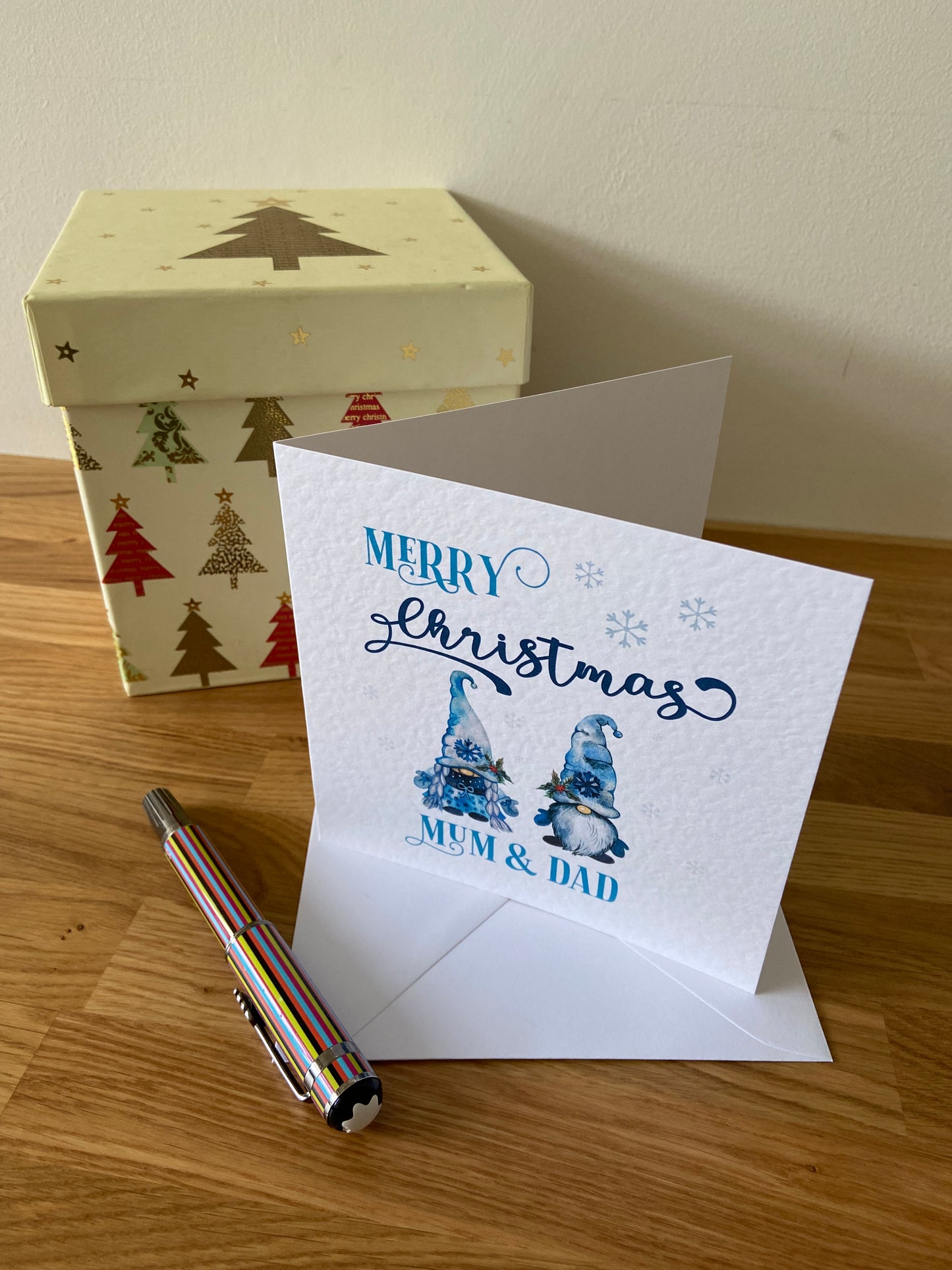 Mum and Dad Gonk Christmas Card