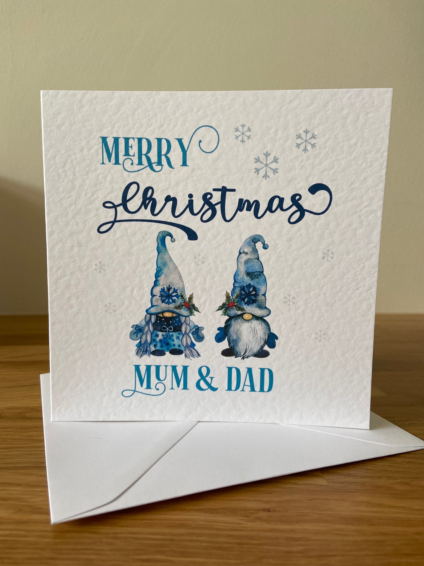 Mum and Dad Gonk Christmas Card