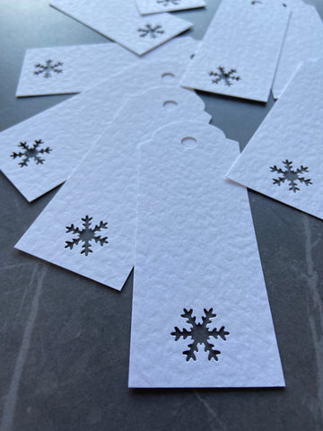 Simple White Christmas Gift Tags, bag of 20