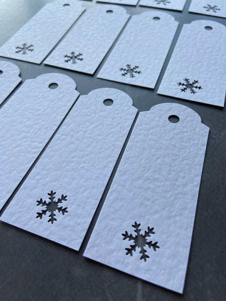 Simple White Christmas Gift Tags, bag of 20