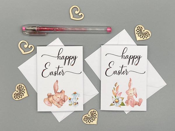 Set of 6 Easter Bunny Cards