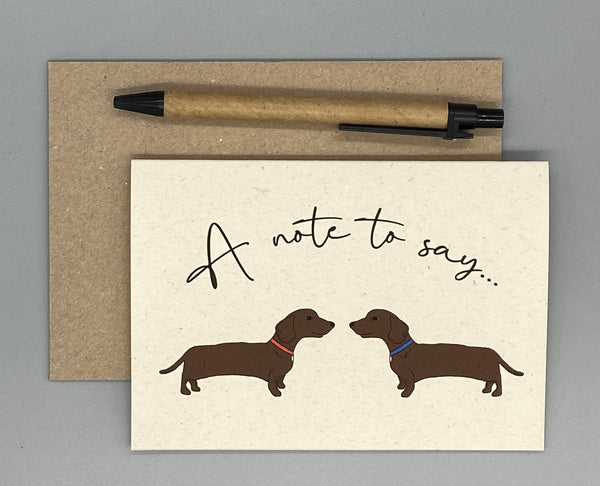Dachshund Dog Note Cards