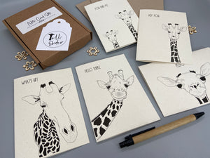 Quirky Giraffe Note Cards