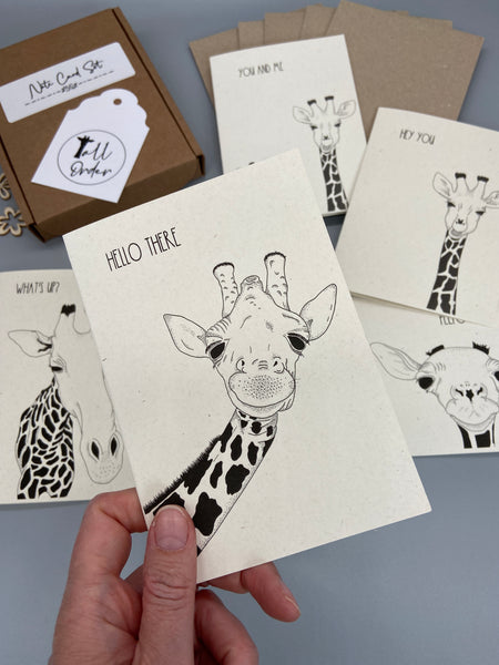 Quirky Giraffe Note Cards