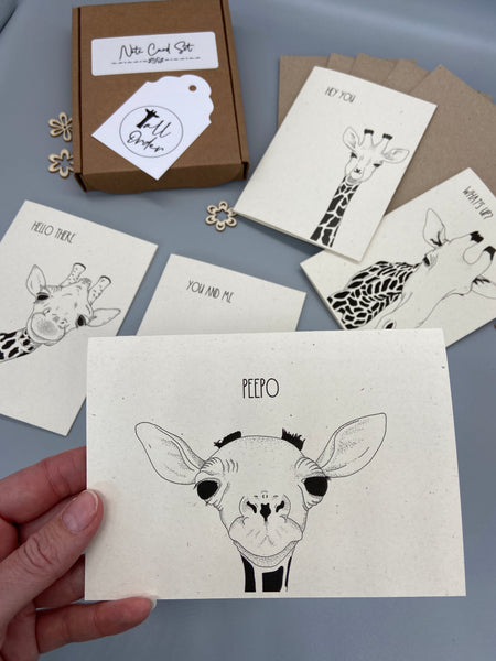 Quirky Giraffe Note Cards
