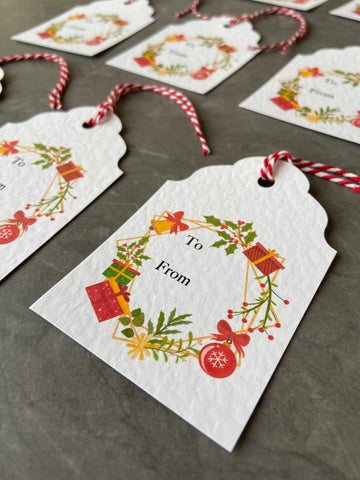 Christmas Present Gift Tags - bag of 6